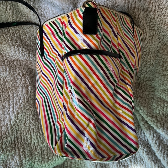 Authentic Kate Spade Colorful Striped Tote in Great Condition Inside and Out! - Picture 3 of 10